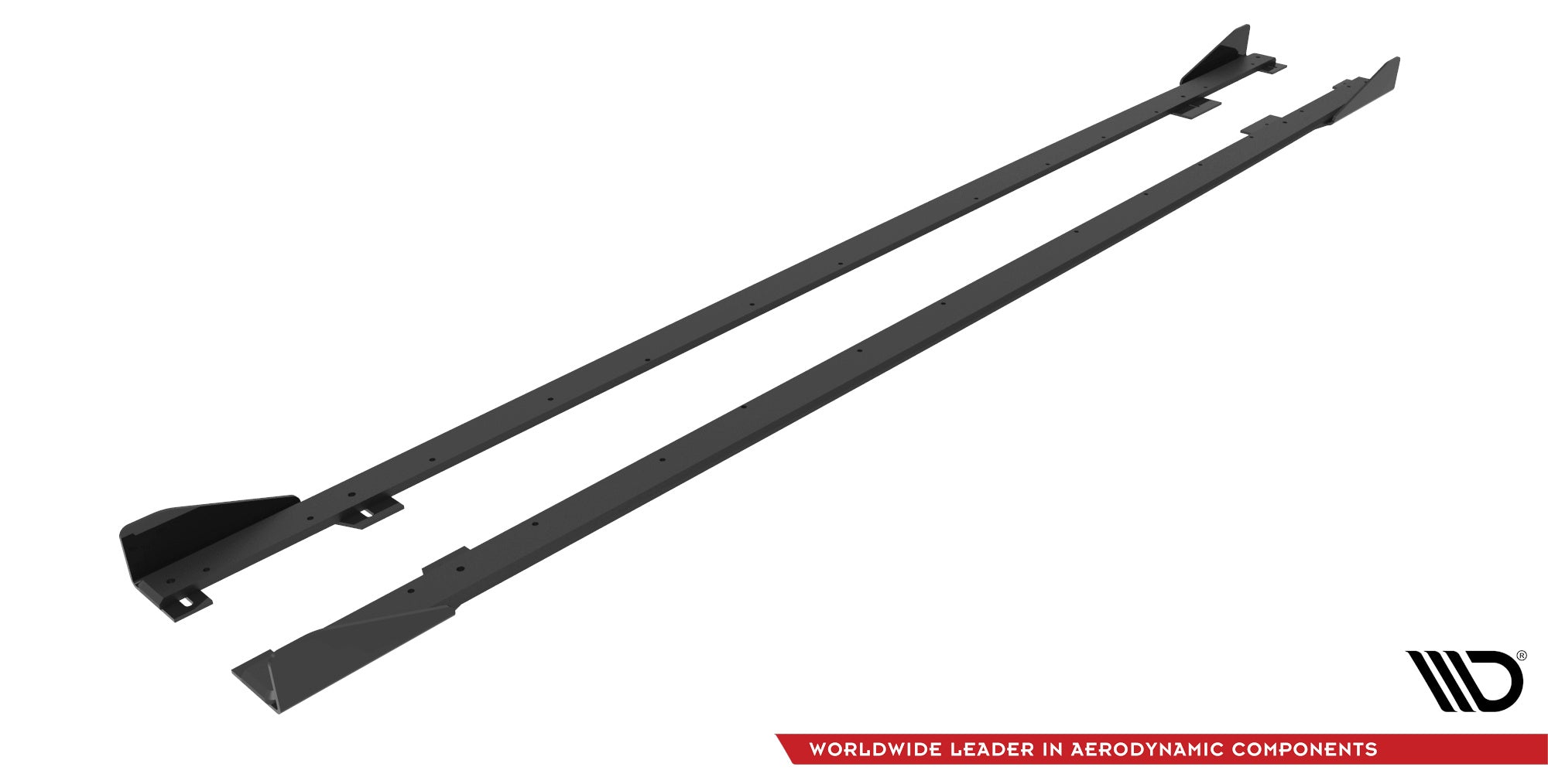 Maxton Design Street Pro Street+ Seitenschweller Leisten + Flaps passend für BMW 2 Coupe M-Paket / M240i G42 schwarz Hochglanz