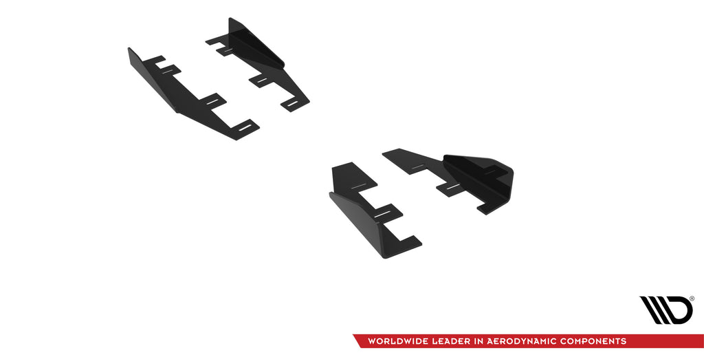 Maxton Design Seitenschweller Flaps passend für BMW 4er Gran Coupe F36 schwarz Hochglanz