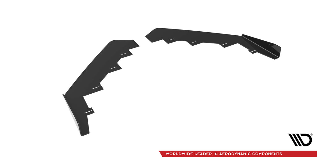 Maxton Design Front Stoßstange Flaps passend für Honda Civic Type-R Mk 11 schwarz Hochglanz
