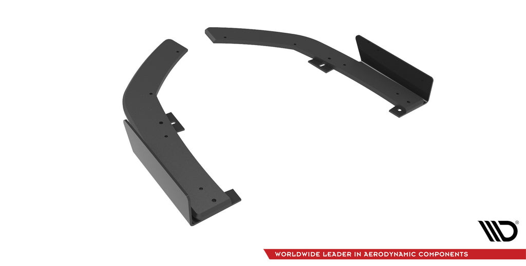 Maxton Design Street Pro Heck Ansatz Flaps Diffusor + Flaps passend für BMW 2 Coupe M-Paket G42 schwarz Hochglanz