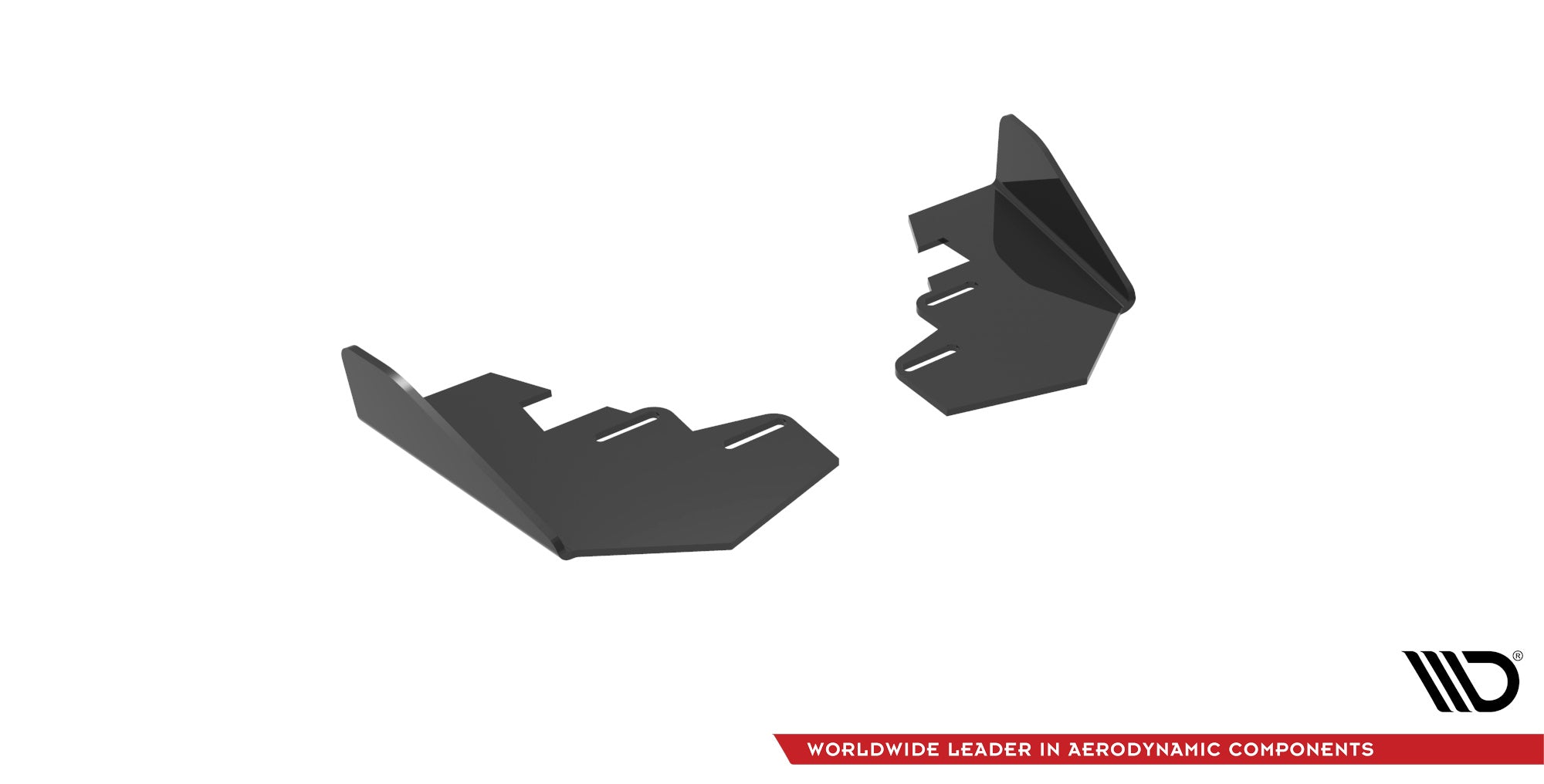 Maxton Design Hintere Seiten Flaps passend für Audi A3 Sportback 8Y schwarz Hochglanz