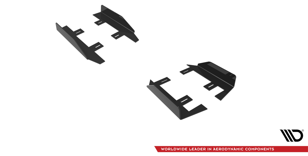 Maxton Design Seitenschweller Flaps passend für Mercedes A35 AMG / AMG-Line Aero Pack W177 schwarz Hochglanz