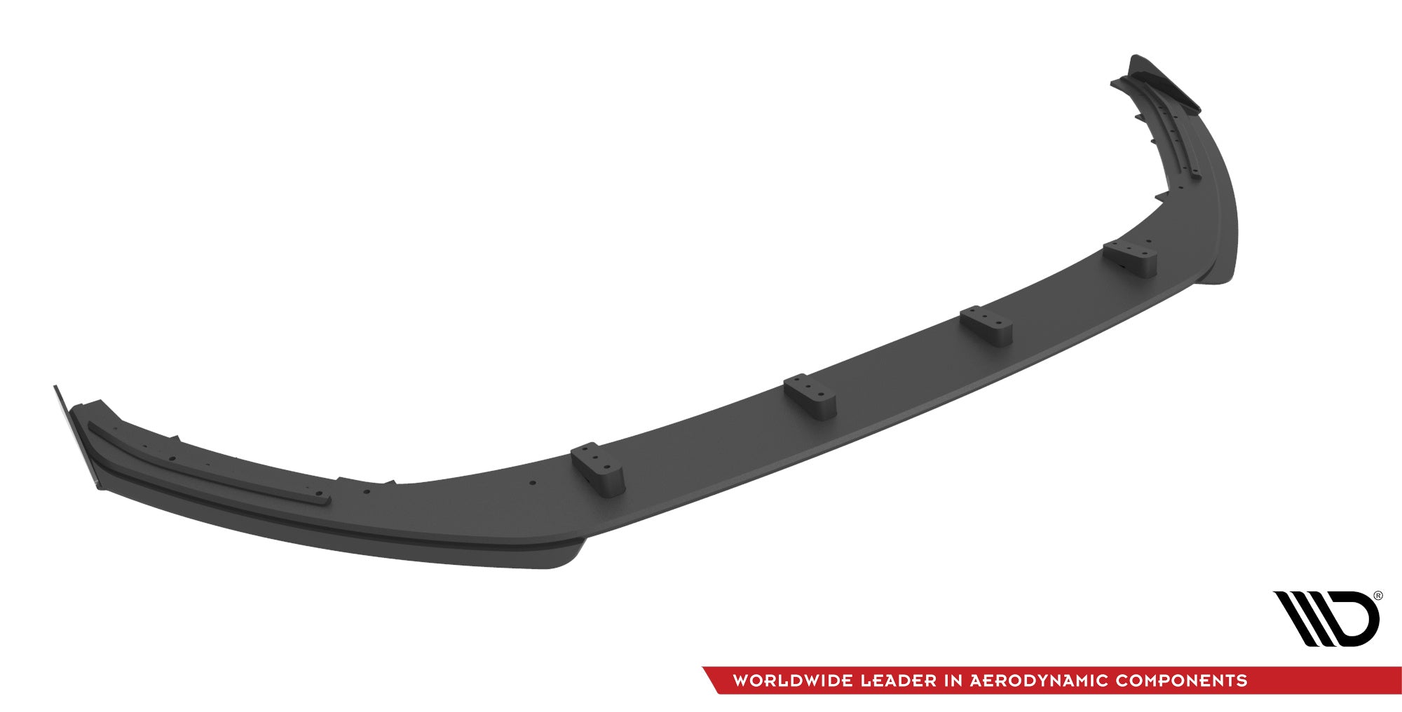 Maxton Design Street Pro Street+ Spoilerlippe Front Ansatz + Flaps passend für Audi A3 8Y schwarz Hochglanz