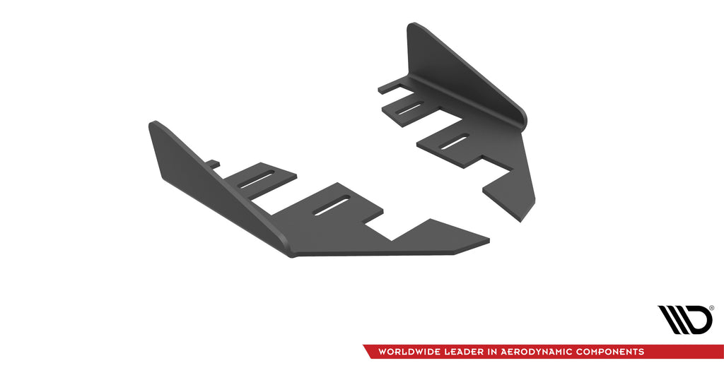 Maxton Design Hintere Seiten Flaps passend für Audi S3 Sportback 8V Facelift schwarz Hochglanz