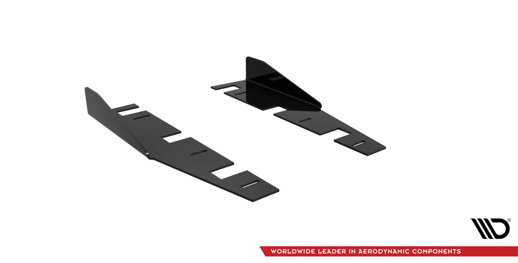Maxton Design Seitenschweller Flaps passend für BMW M2 F87 schwarz Hochglanz
