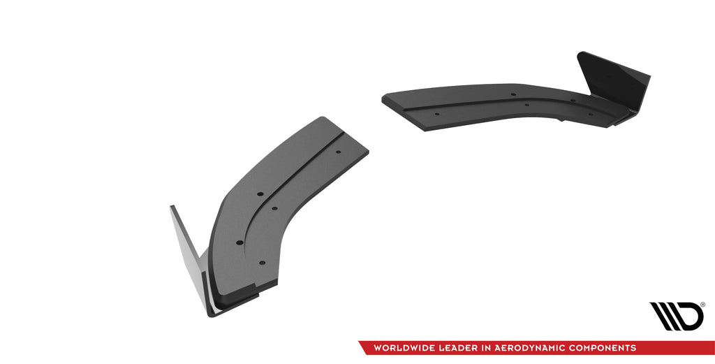 Maxton Design Street Pro Heck Ansatz Flaps Diffusor + Flaps passend für Ford Fiesta ST Mk6 schwarz Hochglanz