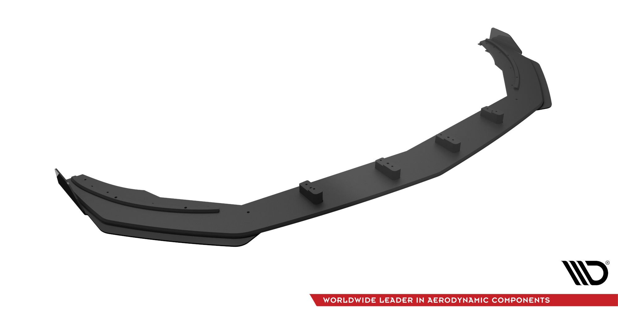 Maxton Design Street Pro Street+ Spoilerlippe Front Ansatz + Flaps passend für Mercedes A35 AMG / AMG-Line Aero Pack W177 schwarz Hochglanz