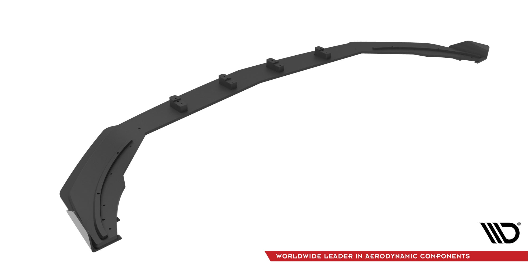 Maxton Design Street Pro Street+ Spoilerlippe Front Ansatz + Flaps passend für Mercedes A35 AMG / AMG-Line Aero Pack W177 schwarz Hochglanz