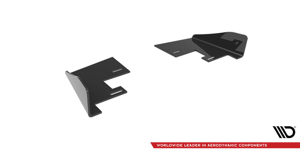 Maxton Design Hintere Seiten Flaps passend für VW Golf R Mk7 schwarz Hochglanz