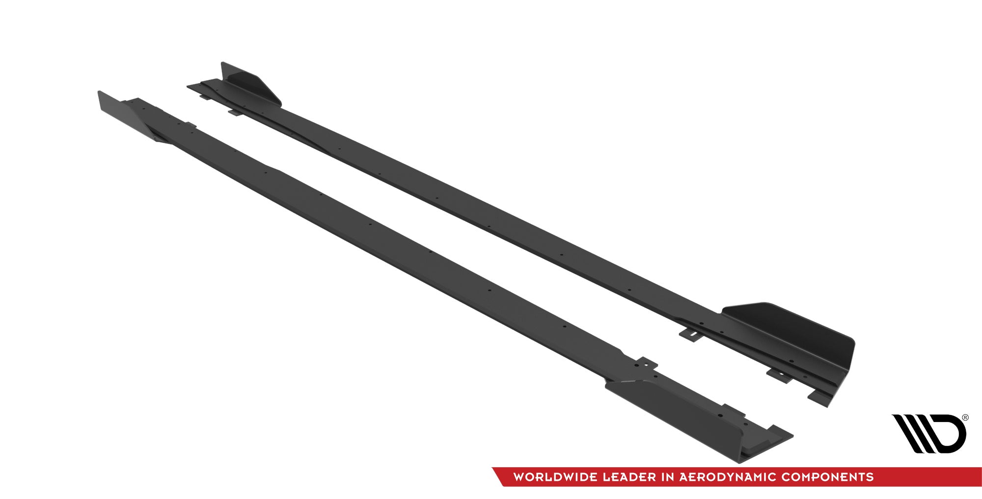 Maxton Design Street Pro Street+ Seitenschweller Leisten + Flaps passend für Mercedes A35 AMG / AMG-Line Aero Pack W177 schwarz Hochglanz