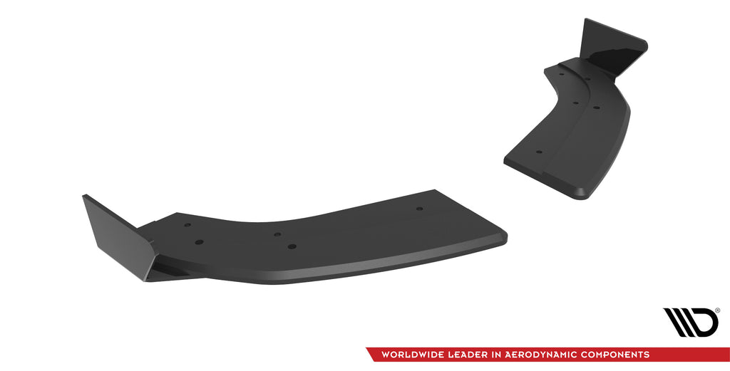 Maxton Design Street Pro Heck Ansatz Flaps Diffusor + Flaps passend für Ford Fiesta ST Mk6 schwarz Hochglanz