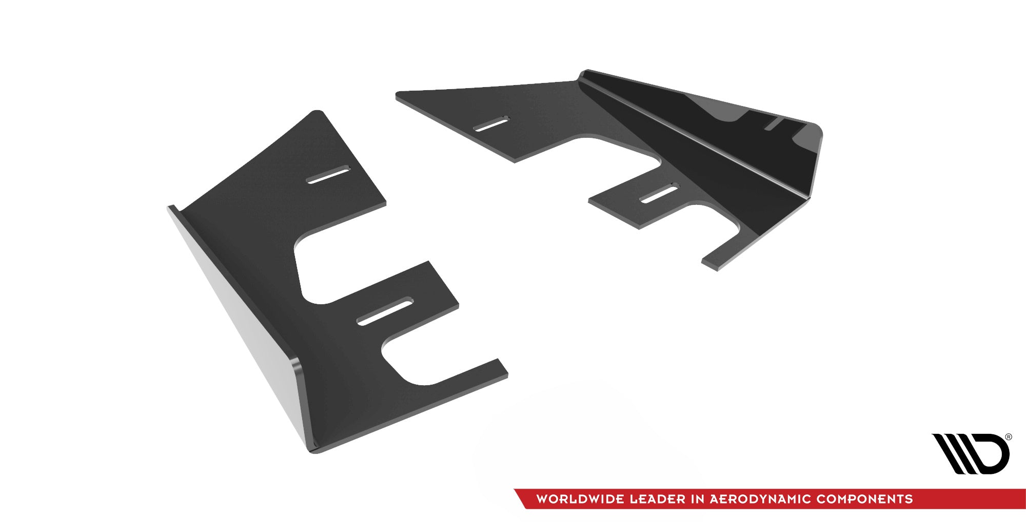 Maxton Design Hintere Seiten Flaps passend für Mazda 3 MPS Mk1 schwarz Hochglanz