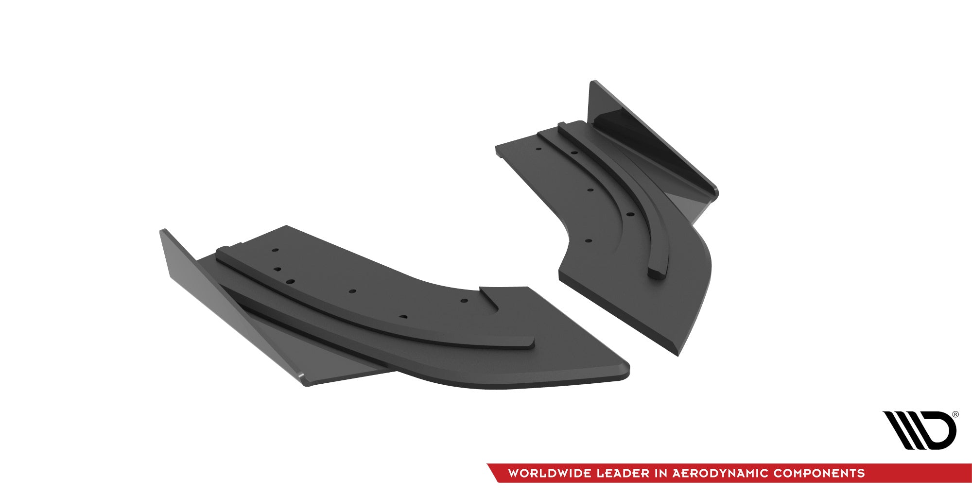 Maxton Design Street Pro Heck Ansatz Flaps Diffusor + Flaps passend für Mazda 3 MPS Mk1 US-Spec Version schwarz Hochglanz