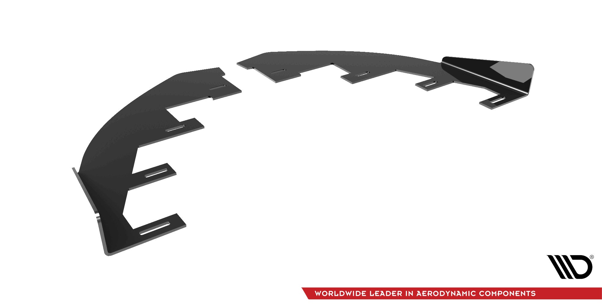 Maxton Design Front Stoßstange Flaps passend für Mazda 3 MPS Mk1 schwarz Hochglanz