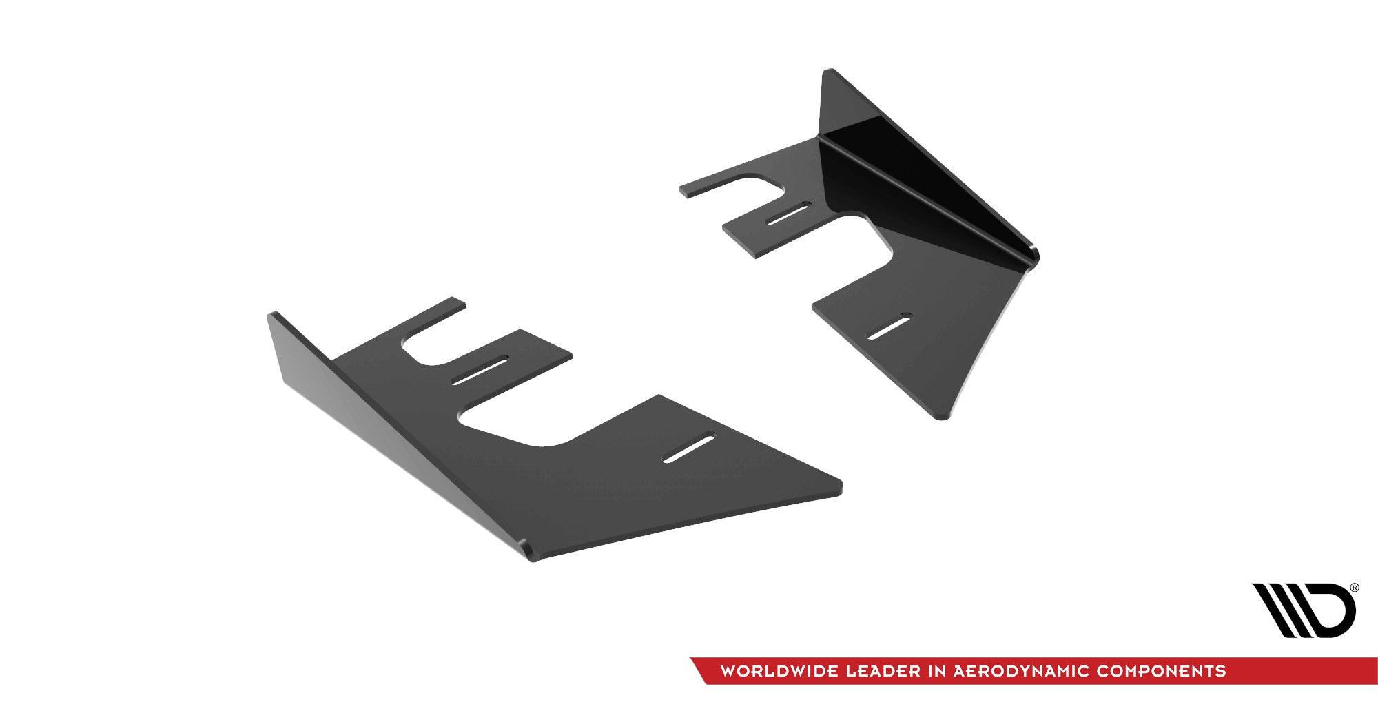 Maxton Design Hintere Seiten Flaps passend für Mazda 3 MPS Mk1 schwarz Hochglanz