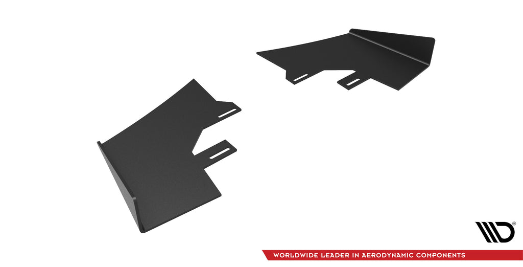 Maxton Design Hintere Seiten Flaps passend für Opel Astra GTC OPC-Line J schwarz Hochglanz