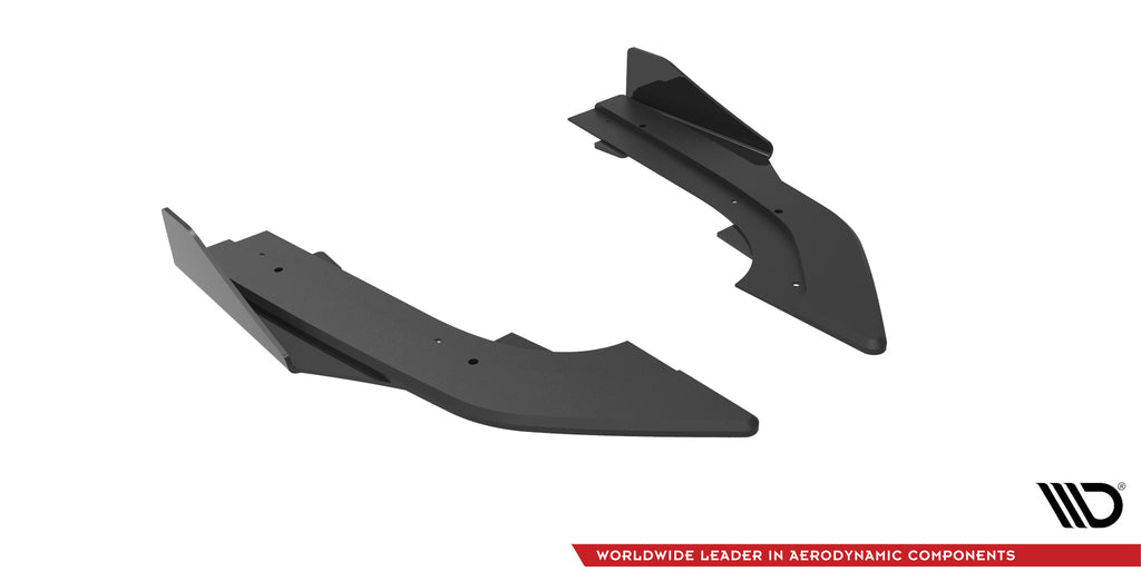 Maxton Design Street Pro Heck Ansatz Flaps Diffusor + Flaps passend für Audi RS3 Limousine 8Y schwarz Hochglanz
