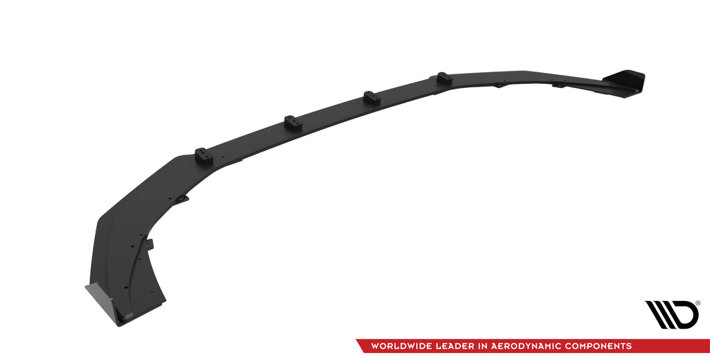 Maxton Design Street Pro Street+ Spoilerlippe Front Ansatz passend für + Flaps passend für V.1 + Flaps Audi RS3 8Y schwarz Hochglanz