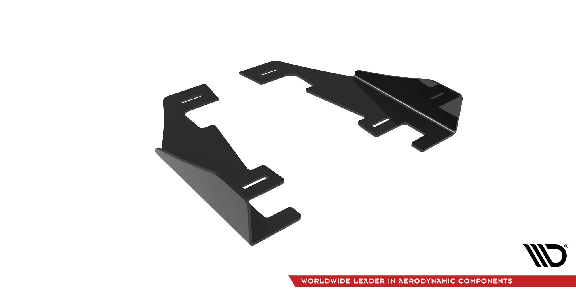 Maxton Design Hintere Seiten Flaps passend für Audi RS3 Limousine 8Y schwarz Hochglanz