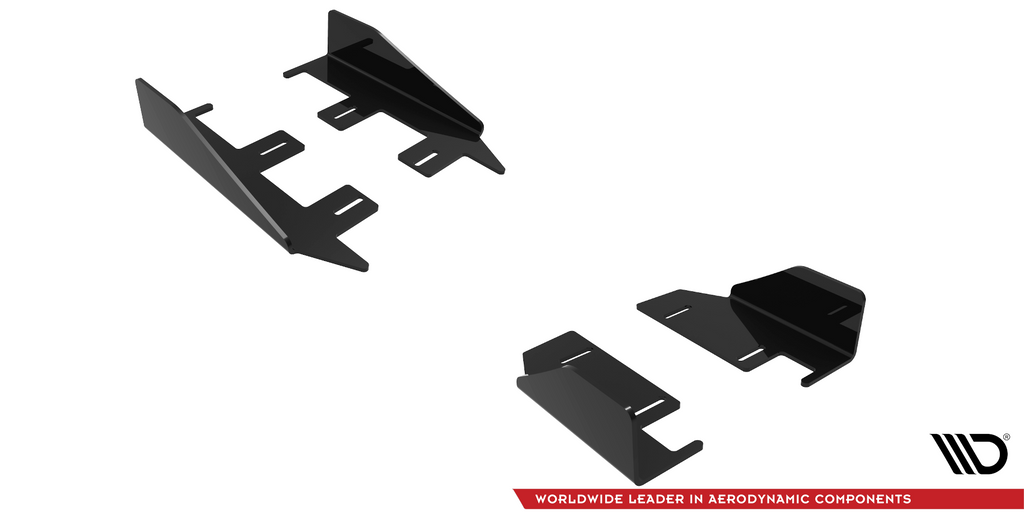 Maxton Design Seitenschweller Flaps passend für Audi RS3 Limousine 8Y schwarz Hochglanz