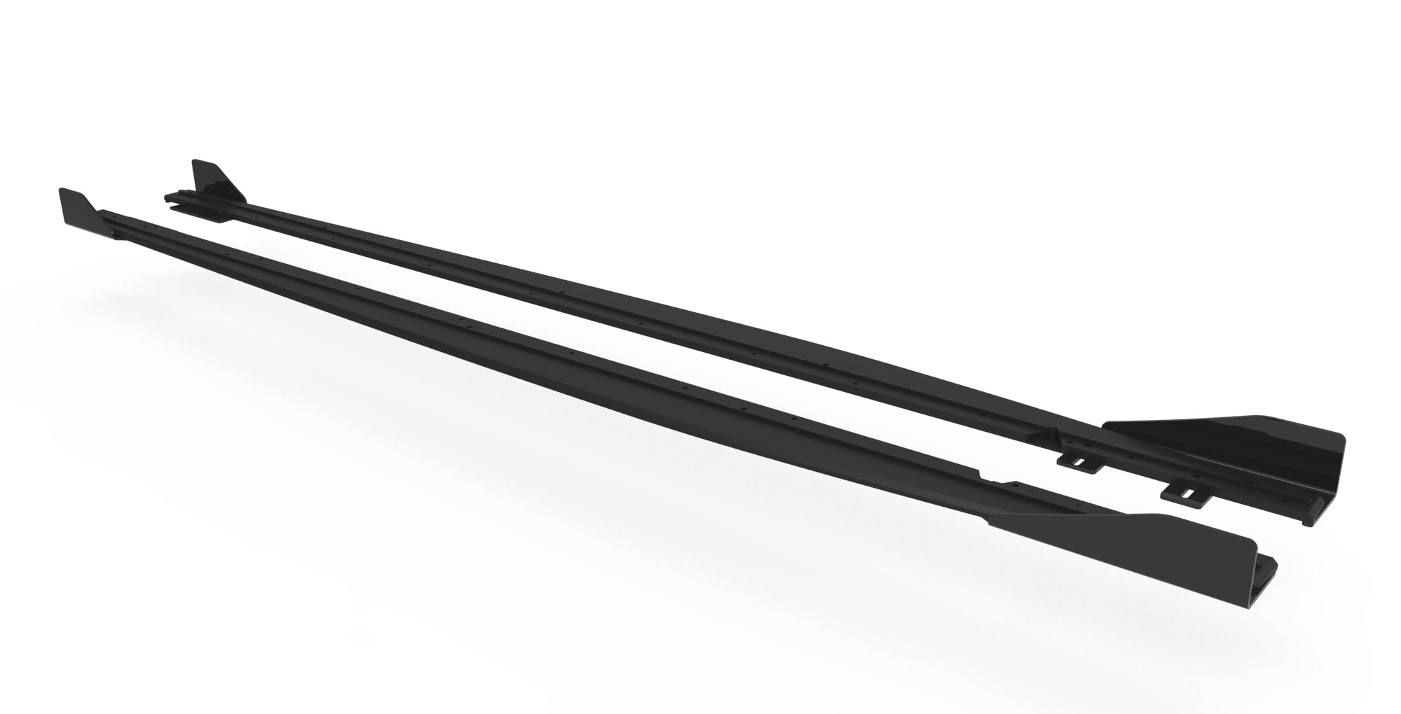 Maxton Design Street Pro Street+ Seitenschweller Leisten + Flaps passend für Audi RS3 Limousine 8Y schwarz Hochglanz