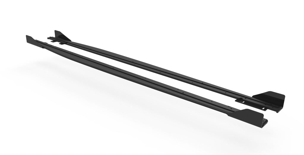 Maxton Design Street Pro Street+ Seitenschweller Leisten + Flaps passend für Audi RS3 Limousine 8Y schwarz Hochglanz