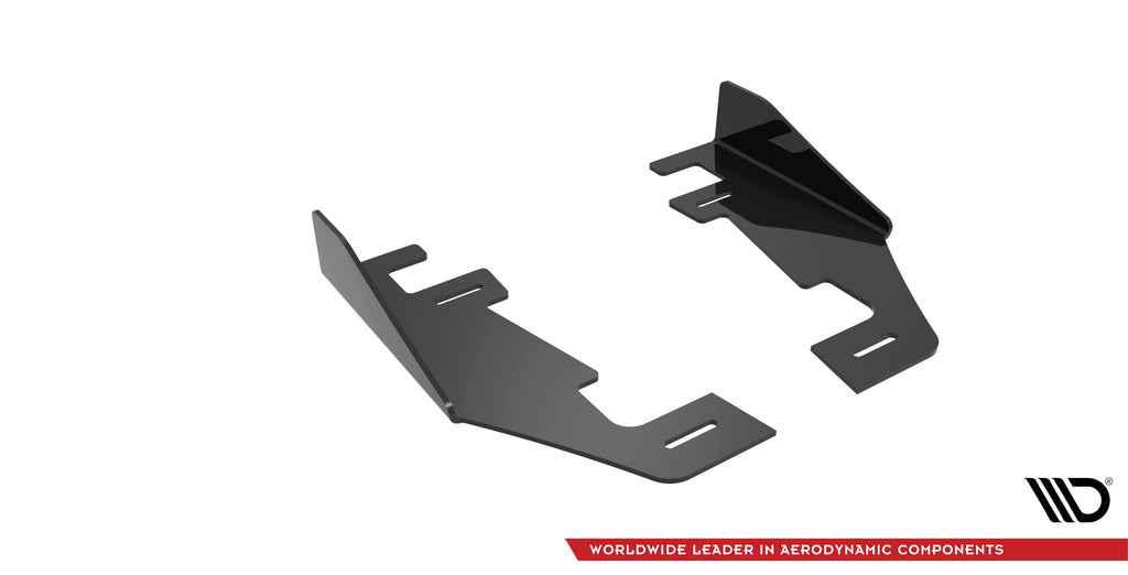 Maxton Design Hintere Seiten Flaps passend für Audi RS3 Limousine 8Y schwarz Hochglanz