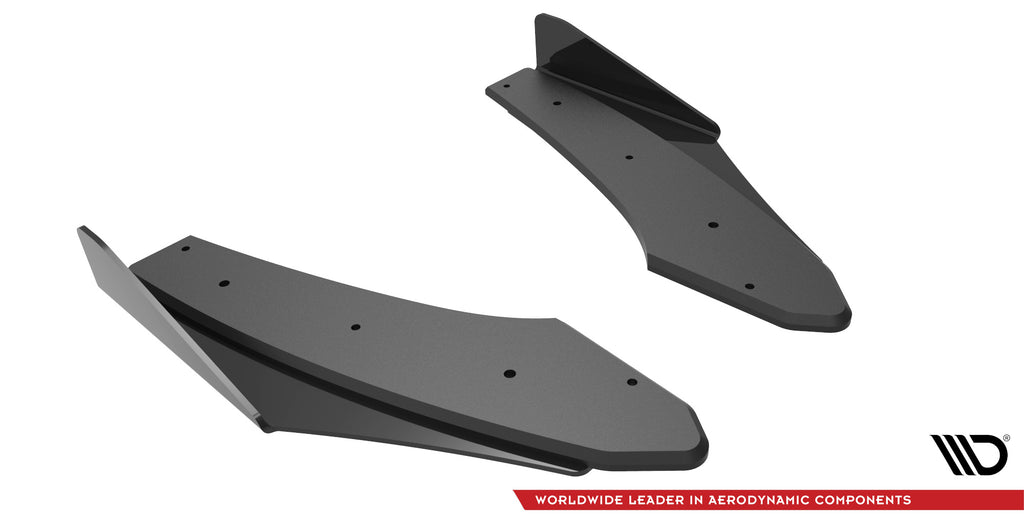 Maxton Design Street Pro Heck Ansatz Flaps Diffusor + Flaps passend für Audi S3 Limousine 8Y schwarz Hochglanz