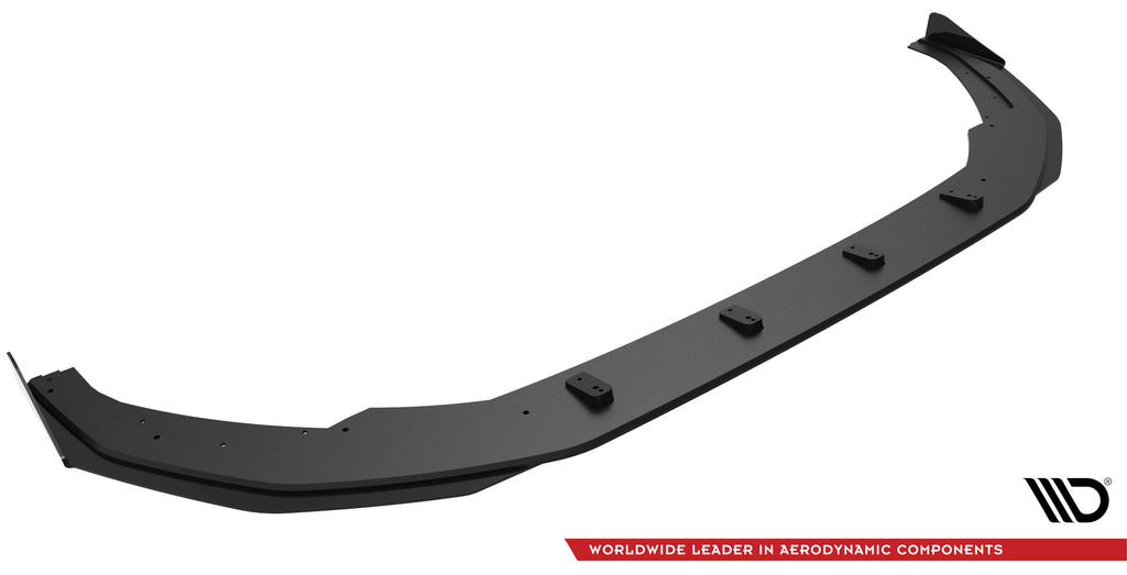 Maxton Design Street Pro Street+ Spoilerlippe Front Ansatz passend für + Flaps passend für + Flaps Audi S3 / A3 S-Line 8Y schwarz Hochglanz