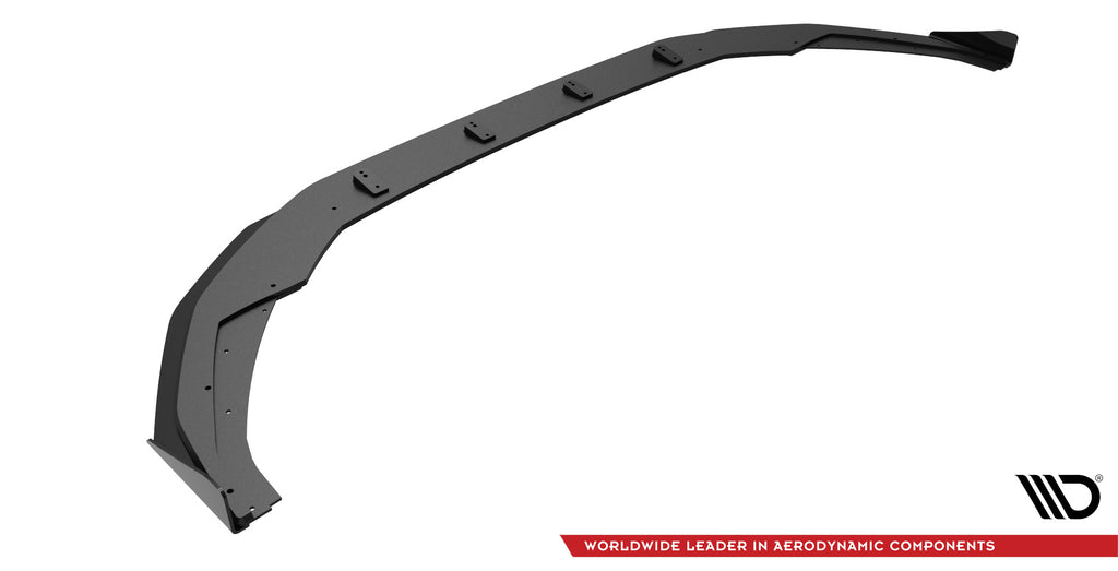 Maxton Design Street Pro Street+ Spoilerlippe Front Ansatz passend für + Flaps passend für + Flaps Audi S3 / A3 S-Line 8Y schwarz Hochglanz