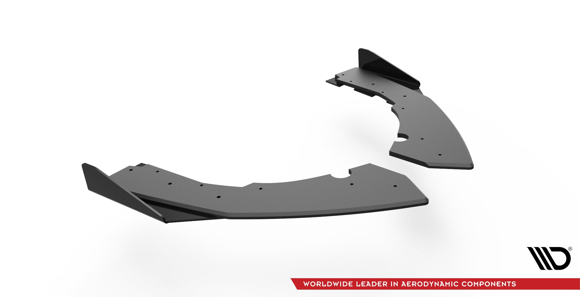 Maxton Design Street Pro Heck Ansatz Flaps Diffusor + Flaps passend für BMW M2 F87 schwarz Hochglanz