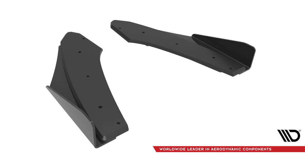 Maxton Design Street Pro Heck Ansatz Flaps Diffusor + Flaps passend für Audi S3 Limousine 8Y schwarz Hochglanz
