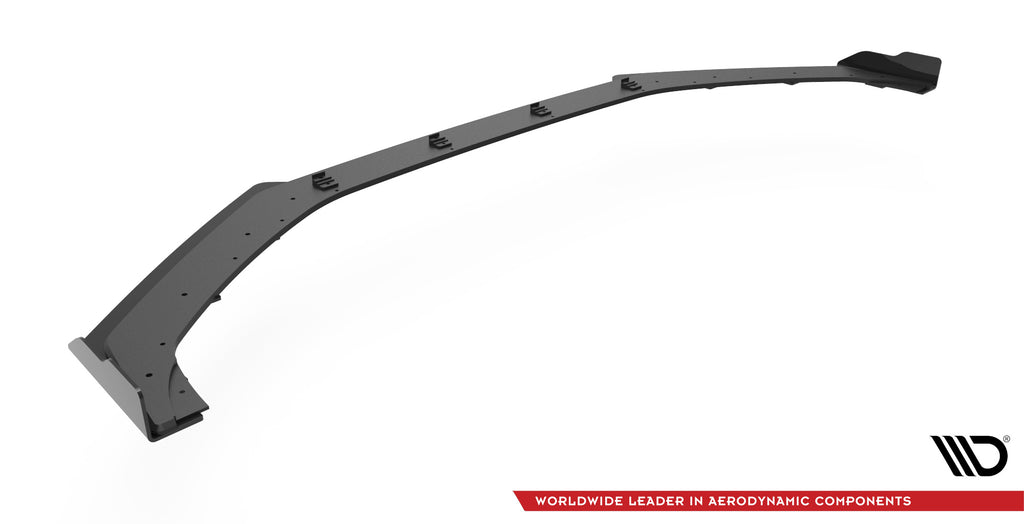 Maxton Design Street Pro Street+ Spoilerlippe Front Ansatz passend für + Flaps passend für V.1 + Flaps Hyundai I20 N Mk3 schwarz Hochglanz