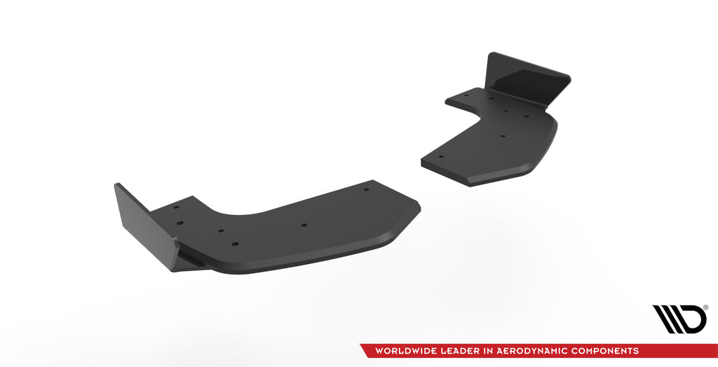 Maxton Design Street Pro Heck Ansatz Flaps Diffusor + Flaps passend für Hyundai I20 N Mk3 schwarz Hochglanz