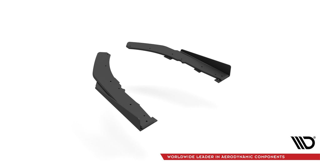 Maxton Design Street Pro Heck Ansatz Flaps Diffusor + Flaps passend für BMW 4er M-Paket G22 / G23 / G22 Facelift / G23 Facelift schwarz Hochglanz