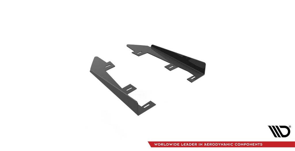 Maxton Design Hintere Seiten Flaps passend für BMW 4er M-Paket G22 / G23 / G22 Facelift / G23 Facelift schwarz Hochglanz