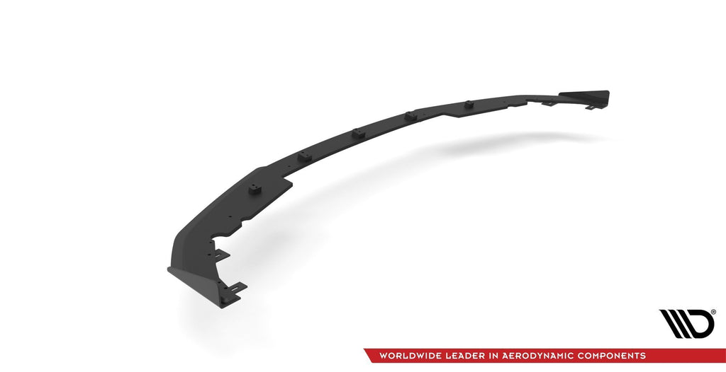 Maxton Design Street Pro Street+ Spoilerlippe Front Ansatz passend für + Flaps passend für BMW 4er M-Paket / M440i G22 / G23 / G22 Facelift / G23 Facelift schwarz Hochglanz