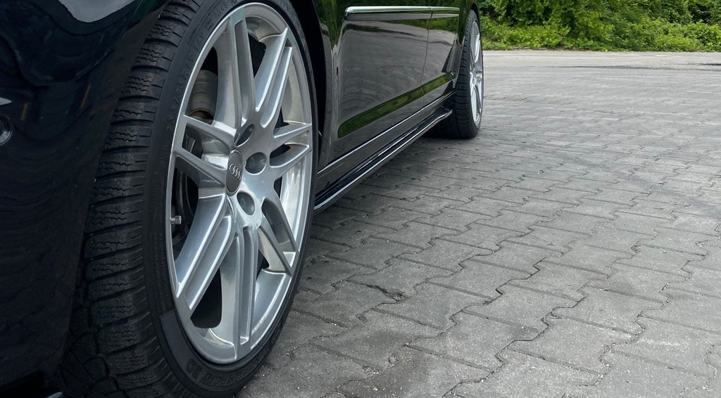 Maxton Design Street+ Seitenschweller Leisten passend für VW Caddy Mk. 4 schwarz Hochglanz