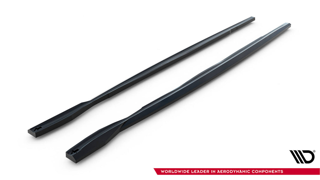 Maxton Design Street+ Seitenschweller Leisten passend für BMW 1er M Coupe E82 schwarz Hochglanz