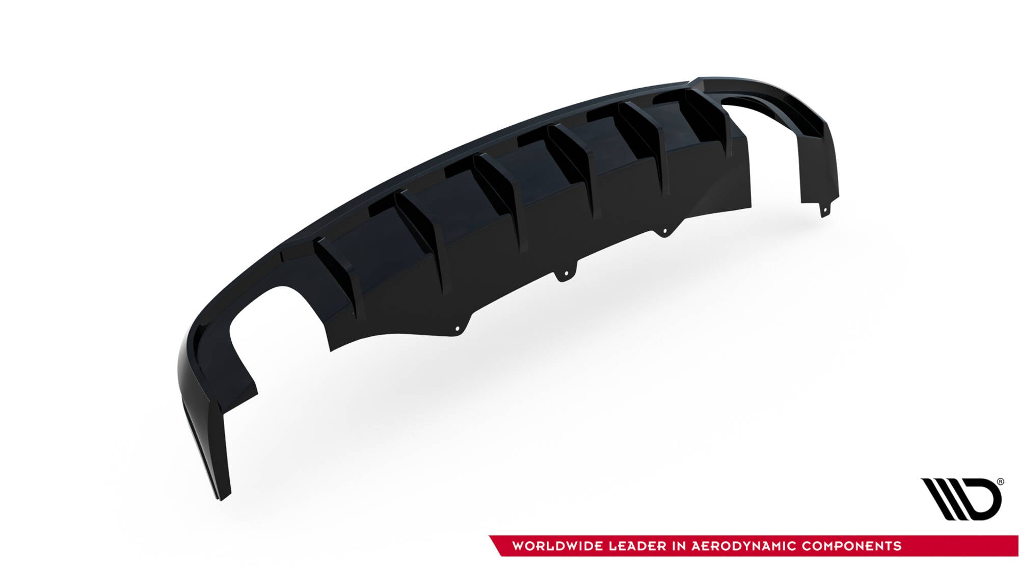 Maxton Design Diffusor Heck Ansatz passend für Audi A4 B8 (Einzelauspuff li. re.)