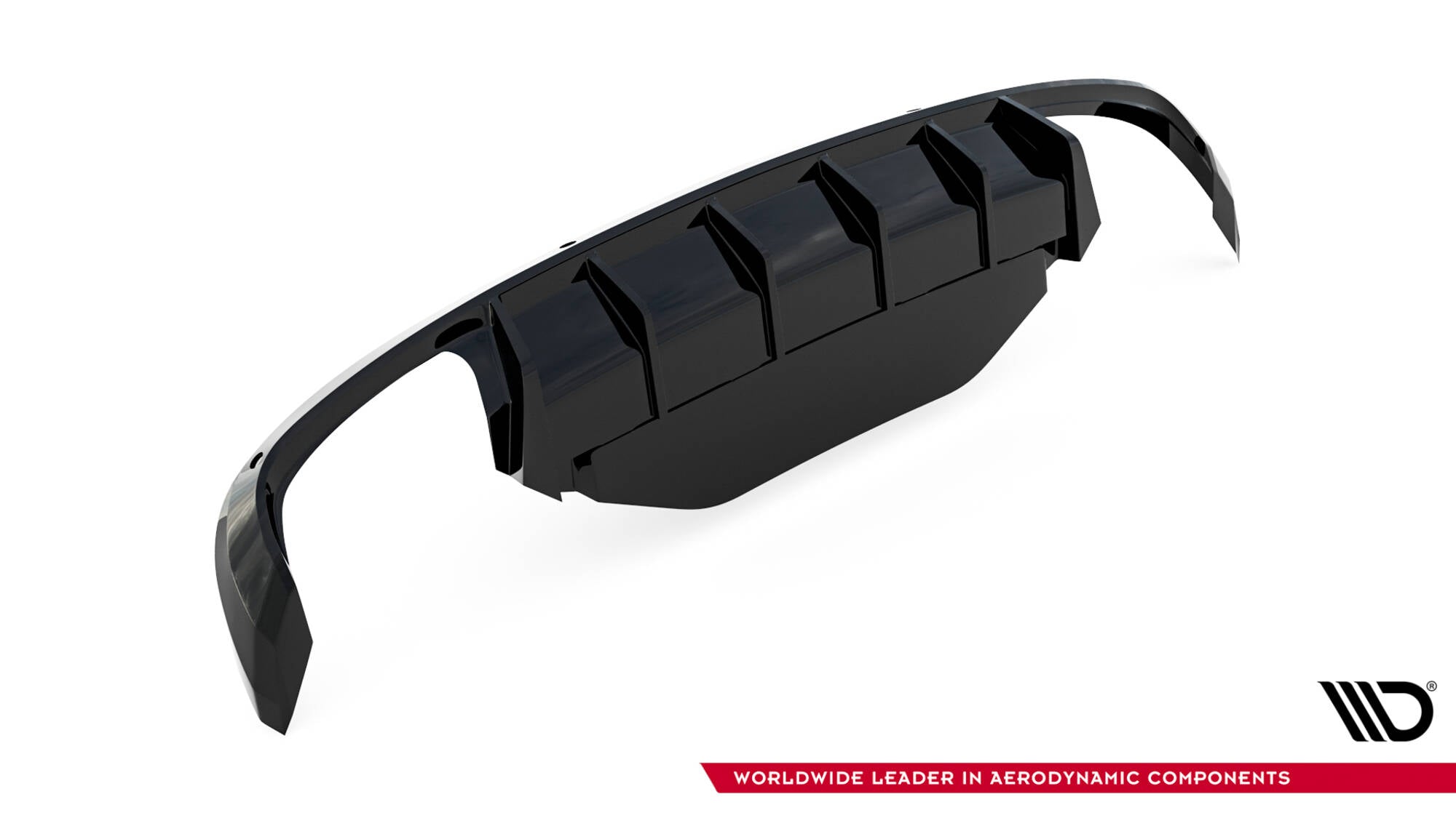 Maxton Design Diffusor Heck Ansatz passend für Skoda Superb Liftback / Combi Mk3 schwarz Hochglanz