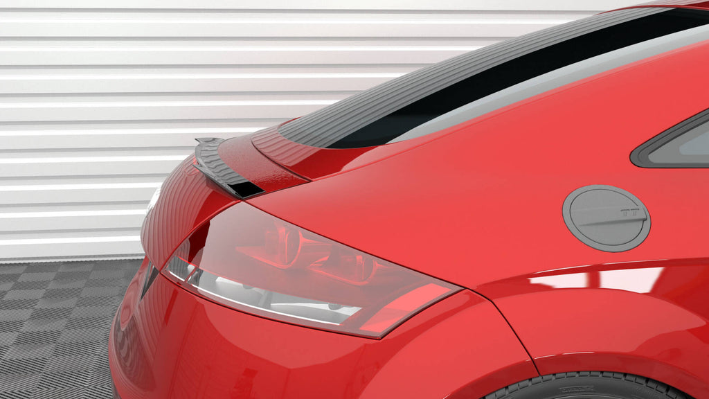 Maxton Design Spoiler CAP passend für Audi TT 8J schwarz Hochglanz