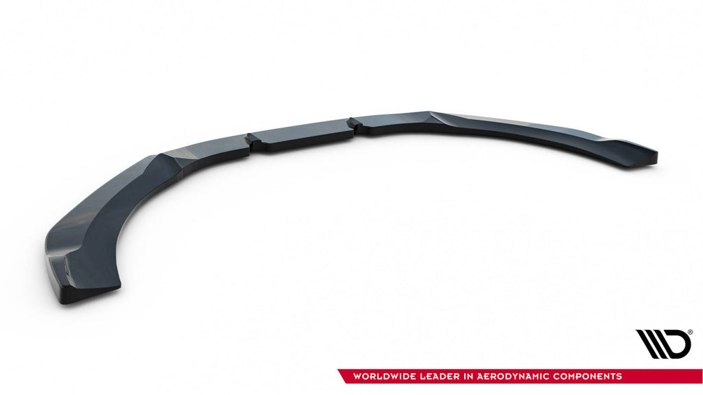 Maxton Design Street+ Spoilerlippe Front Ansatz V.3 passend für Audi RS6 C7 / C7 Facelift schwarz Hochglanz