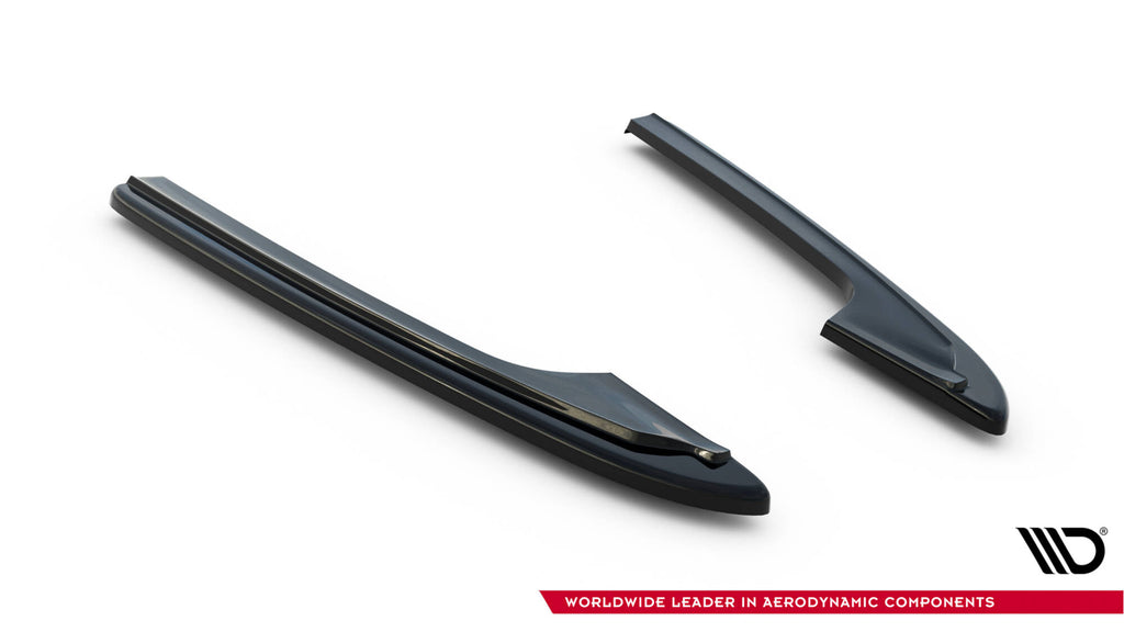 Maxton Design Heck Ansatz Flaps Diffusor passend für Audi Audi RS6 C7 / C7 Facelift schwarz Hochglanz