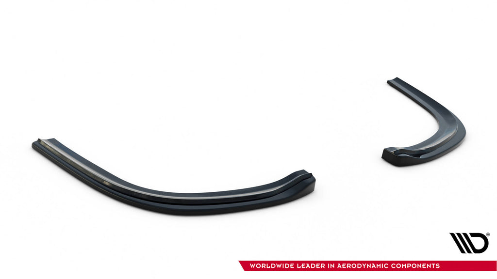 Maxton Design Heck Ansatz Flaps Diffusor passend für Ford Focus ST Kombi Mk3 / Mk3 Facelift schwarz Hochglanz
