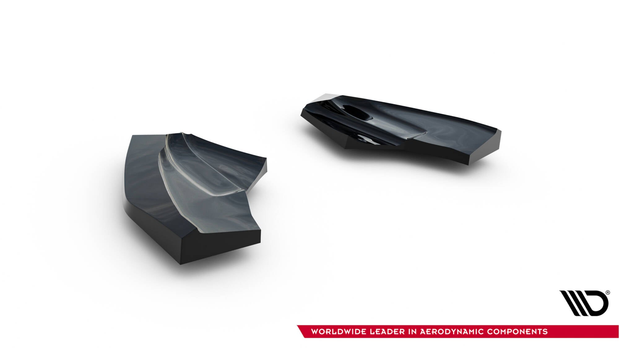 Maxton Design Heck Ansatz Flaps Diffusor V.3 passend für Ford Fiesta ST Mk7 Facelift schwarz Hochglanz