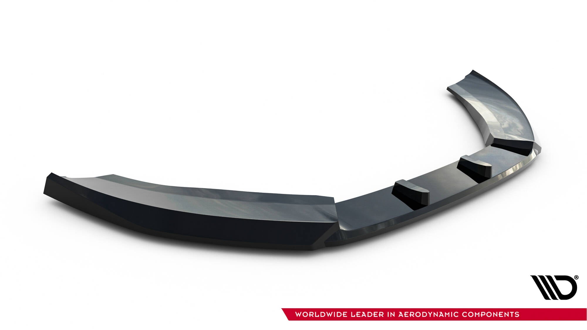 Maxton Design Street+ Spoilerlippe Front Ansatz V.3 passend für Audi A6 S-line / S6 C7 schwarz Hochglanz