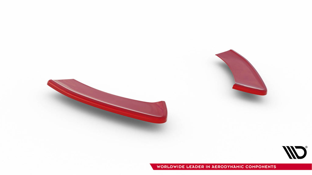 Maxton Design Heck Ansatz Flaps Diffusor V.2 passend für VW Golf GTI Mk7 Facelift schwarz Hochglanz