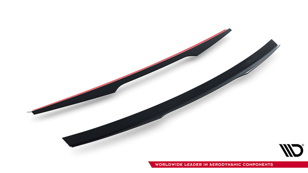 Maxton Design Spoiler CAP passend für Ford Fiesta ST / ST-Line Mk8 / Mk8 Facelift (Für Spoiler FO-FI-8-ST-FH1FP) schwarz Hochglanz