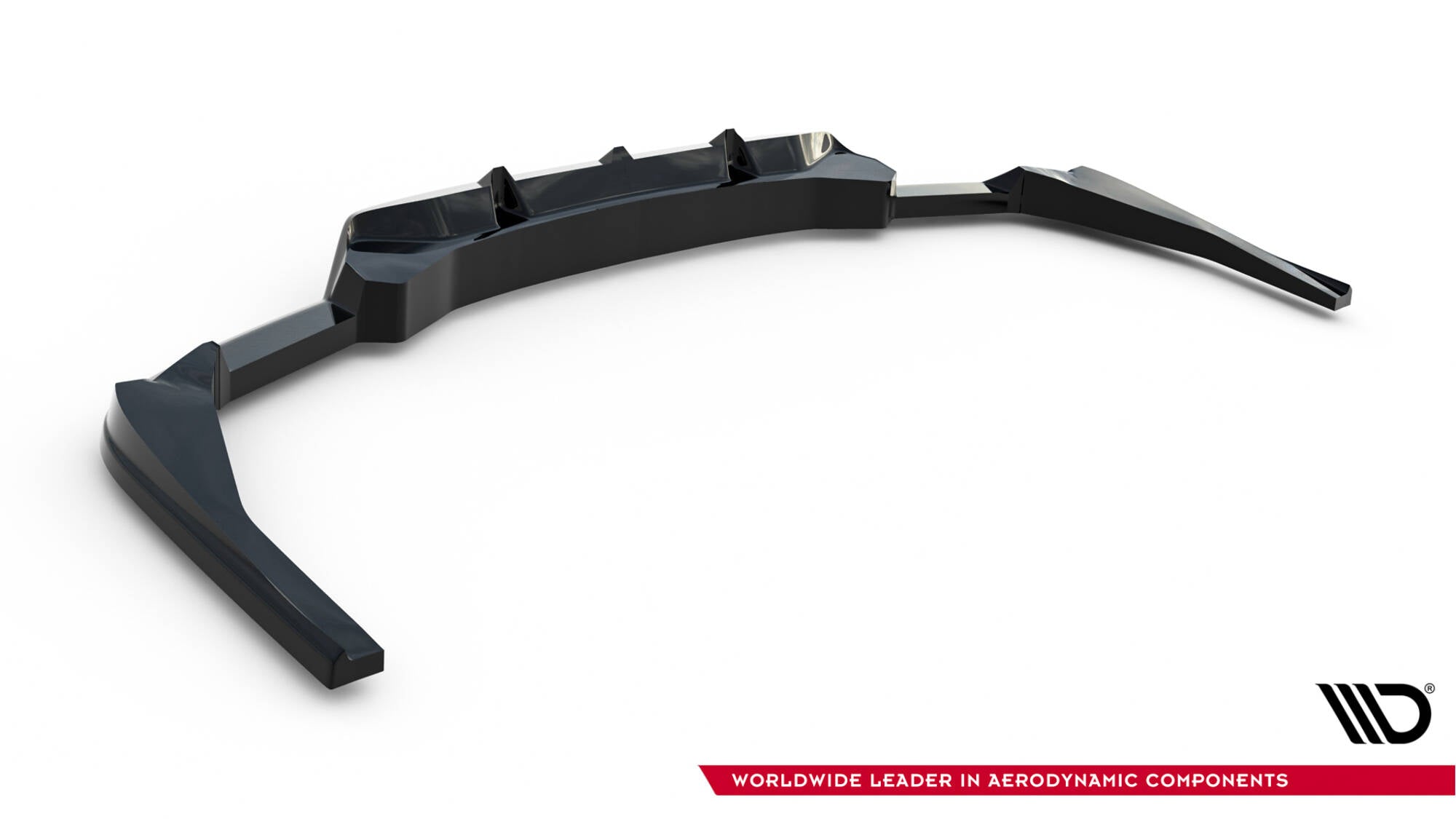 Maxton Design Street+ Mittlerer Diffusor RACE V.2 passend für BMW X4 M-Paket G02 Facelift schwarz Hochglanz